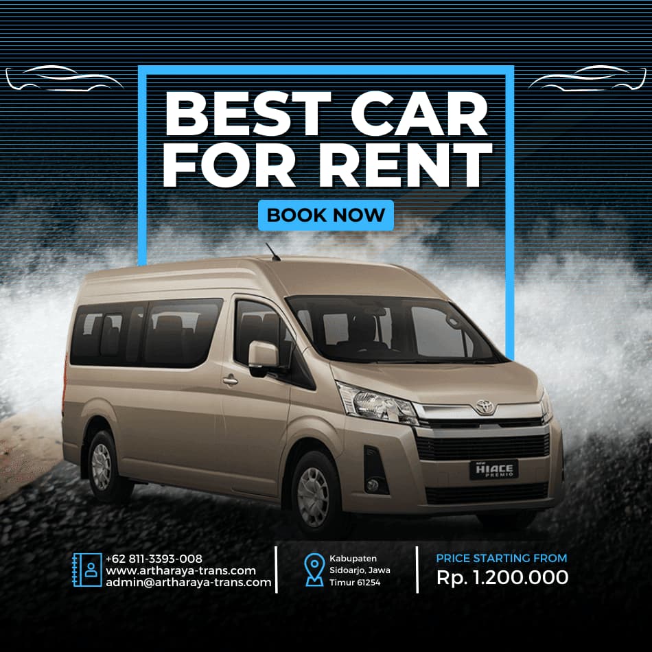 sewa mobil hiace premio